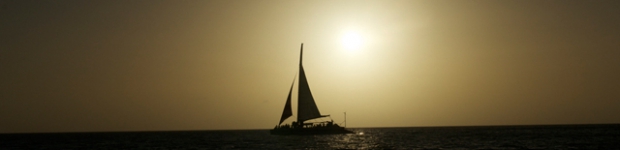 Cruzeiro em Aruba com o Pôr do Sol
